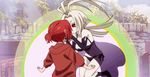  2girls animated animated_gif character_request hatori_chise kiss mahou_tsukai_no_yome multiple_girls red_hair 