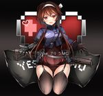  :d bangs beckoning black_legwear blush brown_hair character_name commentary_request eyebrows_visible_through_hair fang full_body gaiters girls_frontline gloves gun haguruma_(hagurumali) hair_between_eyes hair_ribbon hairband head_tilt heart highres jewelry long_hair looking_at_viewer md5_mismatch no open_mouth outstretched_arms prosthesis prosthetic_arm red_eyes ribbon ring seiza sidelocks single_glove sitting smile solo spread_arms strap tail thighhigh_gaiters thighhighs type_79_(girls_frontline) type_79_smg weapon weapon_on_back wedding_band white_ribbon yes yes-no_pillow 