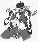  anthro balls bell_collar beret blush bovine braided_hair breasts cattle collar cum cum_in_pussy cum_inside dairy_air eyelashes faceless_male female full_nelson hair hat lactating male male/female male_penetrating mammal mascot nipples penetration penis sex sweat thebirdiebin vaginal vaginal_penetration 