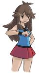  1girl blue_(pokemon) brown_eyes brown_hair creatures_(company) game_freak nintendo pokemon pokemon_(game) pokemon_frlg pokemon_lgpe 