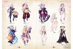  :o animal_ears bangs bare_shoulders barefoot bikini black_gloves black_legwear blue_eyes blue_hair boots bow_footwear breasts butterfly_hair_ornament card cat_ears cat_tail character_name child cleavage cleavage_cutout dagger doll dress dual_wielding dungeon_travelers_2 elbow_gloves eyebrows_visible_through_hair fan fingerless_gloves fire flat_chest folding_fan full_body gloves hair_ornament hat high_heels high_ponytail highres holding horns ice jewelry kawata_hisashi large_breasts leg_hug leotard long_hair long_sleeves magic mary_janes mefmera miniskirt multiple_girls navel official_art open_mouth open_toe_shoes orange_hair page_number panties pants paw_gloves paws pink_hair polearm puffy_sleeves purple_eyes ring scan scythe shoes short_dress short_shorts short_sleeves shorts simple_background skirt sleeveless striped swimsuit tail thighhighs tiara toeless_legwear turtleneck underwear vertical_stripes weapon white_hair wide_sleeves 