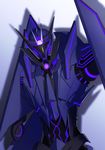  bad_id bad_pixiv_id commentary_request decepticon glowing highres horns ki_(greenmoon) looking_at_viewer no_humans simple_background solo soundwave standing transformers transformers_prime upper_body white_background 