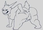  anthro anthrofied anus ass_up balls bent_over big_butt butt erection gengar hi_res male mukihyena nintendo penis pok&eacute;mon pok&eacute;mon_(species) pok&eacute;morph presenting presenting_hindquarters video_games 