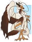  anthro avian beak bird breasts dragon eastern_dragon egyptian_vulture eva_(ozawk) feathers female hybrid mise solo vulture 