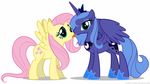  16:9 2013 animated blue_hair crown cute cutie_mark duo equine eyelashes eyeshadow feathered_wings feathers female female/female flapping fluttershy_(mlp) french_kissing friendship_is_magic hair horn kissing licking looking_at_viewer love makeup mammal mascara mixermike622 my_little_pony pegasus pink_hair princess_luna_(mlp) shadow simple_background sparkles spread_wings teal_eyes tongue tongue_out white_background winged_unicorn wings 