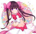  black_hair blend_s blush dress long_hair ribbon sakuranomiya_maika smile twintails violet_eyes 