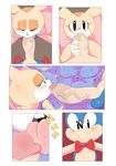  blush bow_tie clothing cloudz comic cream_the_rabbit crowd fellatio female footwear group male oral penis sex shoes sonic_(series) sonic_the_hedgehog tears tongue tongue_out 
