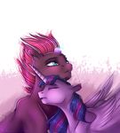  2017 alpha_channel blush broken_horn duo equine eyebrows eyes_closed feathered_wings feathers female fizzlepop_berrytwist_(mlp) friendship_is_magic hair horn magic mammal multicolored_hair my_little_pony my_little_pony_the_movie pink_hair she-nightmare simple_background sparks teal_eyes tempest_shadow_(mlp) transparent_background twilight_sparkle_(mlp) unicorn winged_unicorn wings 