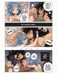 black_hair blue_hair character_request couple fairy_tail family rusky tagme 