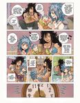  black_hair blue_hair character_request couple fairy_tail family rusky tagme 