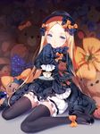  :o abigail_williams_(fate/grand_order) bangs black_bow black_dress black_footwear black_hat black_legwear blonde_hair bloomers blue_eyes blush bow bug butterfly commentary_request cup dress fate/grand_order fate_(series) forehead full_body hair_bow hat head_tilt highres hmniao holding_saucer insect long_hair long_legs long_sleeves looking_at_viewer mary_janes object_hug orange_bow parted_bangs parted_lips polka_dot polka_dot_bow revision saucer shoes sitting sleeves_past_fingers sleeves_past_wrists solo spoon stuffed_animal stuffed_toy teacup teddy_bear thighhighs underwear very_long_hair wariza white_bloomers 