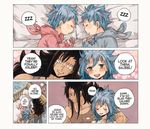  black_hair blue_hair character_request couple fairy_tail family rusky tagme 