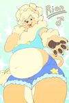  ambiguous_gender belly big_belly canine clothed clothing dog hi_res mammal navel open_mouth overweight paws rion_(theobrobine) theobrobine ♂ 