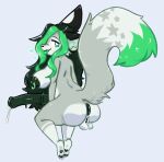 &lt;3 animal_genitalia animal_penis anthro anus areola backsack balls bangs big_areola blep bodily_fluids breasts butt canid canine dripping equine_genitalia equine_penis feet feet_together_knees_apart female fennec fox fulltimeanimal fur genital_fluids genitals green_body green_eyes green_fur green_hair gynomorph hair half-erect hands_between_legs herm inner_ear_fluff intersex leaning leaning_forward leg_markings long_hair looking_at_viewer mammal markings medial_ring multicolored_body multicolored_fur multicolored_hair narrowed_eyes nipple_piercing nipple_ring nipples nude nude_anthro pawpads penis piercing precum precum_drip presenting presenting_anus presenting_balls presenting_pussy pussy raised_tail rear_view ring_piercing side_boob simple_background smile snout socks_(marking) solo sushimi tail thick_thighs toes tongue tongue_out tuft two_tone_body two_tone_fur two_tone_hair two_tone_tail