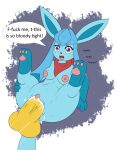 2020 3_toes abdominal_bulge anthro anthro_penetrated anus areola balls bandanna barely_visible_anus blue_body blue_breasts bodily_fluids breasts clitoris cum cum_in_pussy cum_inflation cum_inside cute_fangs dialogue digital_media_(artwork) disembodied_penis duo eeveelution english_text eyelashes feet female female_penetrated flying_sweatdrops friendlyfeesh from_front_position generation_4_pokemon genital_fluids genitals glaceon hand_on_leg hand_on_thigh hi_res inflation kerchief lady_jane_(friendlyfeesh) large_penetration legs_up looking_forward lying male male/female male_penetrating male_penetrating_female moan mostly_nude mostly_nude_anthro mostly_nude_female multicolored_body nintendo nipples on_back open_mouth pawpads penetration penile penile_penetration penis pink_areola pink_nipples pink_pawpads pokemon pokemon_(species) profanity purple_eyes pussy red_bandanna red_kerchief sex simple_background speech_bubble spread_legs spreading sweat sweatdrop tail teeth text thrust_lines toes tongue two_tone_body vaginal vaginal_penetration wide_eyed yellow_balls yellow_penis