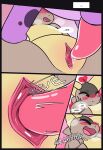 after_transformation blush body_blush breath claws close-up comic dialogue english_text female feral flustered from_behind_position gender_transformation generation_1_pokemon genitals hi_res holding_leg kangaskhan male moan mounting mtf_transformation nidorino nintendo nude nulloffset oral panting penetration penis pokemon pokemon_(species) pussy sex spread_legs spreading surprised_expression tapering_penis text thumbless tongue tongue_out transformation vaginal vaginal_penetration