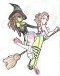  dorothy_gale elphaba sharron_wiley wicked_witch_of_the_west wizard_of_oz 