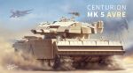  absurdres artist_name british_army browning_m1919 centurion_(tank) commission dated desert english_text gulf_war hawker_harrier highres military_vehicle motor_vehicle no_humans original pixiv_commission reactive_armor royal_air_force sand spacebar_hobby tank vehicle_focus 