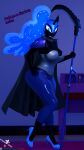 3d_(artwork) 4k 9:16 absurd_res anthro armor big_breasts blender_(disambiguation) blender_(software) breasts butt chainmail digital_media_(artwork) female friendship_is_magic hasbro headgear helmet hi_res horn melee_weapon my_little_pony nightmare_moon_(mlp) pinup polearm pornography pose royalsimp scythe shoulder_pads that_ass_is_thick weapon