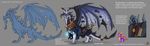  2005 absurd_res concept_art dragon feral hi_res male membranous_wings model_sheet official_art scalie simple_background solo spyro_the_dragon the_chronicler video_games wings 