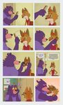  &lt;3 bear boyfriend canine comic coyote cute eyewear glasses kissing mammal osos skinny slightly_chubby 