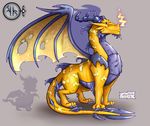 2005 dragon feral hi_res male membranous_wings model_sheet official_art scalie simple_background solo spyro_the_dragon video_games volteer wings 
