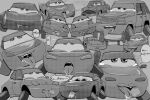 3:2 ahegao animate_inanimate anthro blush bodily_fluids cad_spinner_(planes) car cars_(disney) carsphilic digital_media_(artwork) disney doc_hudson drooling english_text female feral flo_(cars) group hi_res jackson_storm lightning_mcqueen living_car living_machine living_vehicle looking_at_viewer looking_pleasured looking_up machine male mecha mechanophilia mia_&amp;_tia natalie_certain not_furry open_mouth pixar saliva sally_carrera smile strip_weathers text tongue tongue_out vehicle