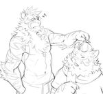  2015 anthro clothing feline fur jacketbear male mammal nekojishi sketch tagme tiger 