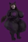  2:3 anthro areola big_breasts big_butt bone breasts butt canid female hair hi_res huge_breasts huge_butt huge_thighs mal0 mammal monster nude raguda scp-1471 scp_foundation simple_background skull solo tail thick_thighs wide_hips 