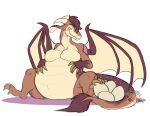  belly big_belly big_breasts bovid breasts caprine dragon egg female goat mammal membrane_(anatomy) membranous_wings mythological_creature mythological_scalie mythology pregnant pregnant_female scalie tail tail_tuft tuft wings 