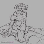 1:1 2024 2d_animation animated anthro athletic athletic_anthro athletic_male balls biped cowgirl_position digital_media_(artwork) dinosaur duo erection foreskin from_front_position genitals greyscale humanoid_genitalia humanoid_penis klongi loop male male/male male_on_top male_penetrated male_penetrating male_penetrating_male monochrome on_bottom on_top penetration penis reptile retracted_foreskin scalie sex short_playtime tarbosaurus theropod tyrannosaurid tyrannosauroid