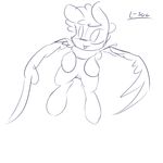  equine female horse l-suu mammal my_little_pony pussy sketch smile wings 
