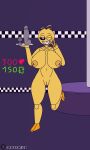 2024 absurd_res avian big_breasts bird breasts chicken female five_nights_at_freddy&#039;s five_nights_at_freddy&#039;s_2 galliform gallus_(genus) hi_res invalid_tag machine nude phasianid robot scottgames smile solo strip_game therobotnsfw thick_thighs thighs toy_chica_(fnaf) wide_hips