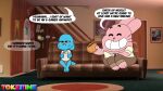 cartoon_network dialogue english_text female hi_res male nicole_watterson pregnant richard_watterson text the_amazing_world_of_gumball thought_bubble tokeitime