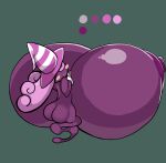 big_breasts blush breasts butt clothing female ghost gloves hair handwear hat headgear headwear huge_breasts humanoid hyper hyper_breasts long_hair mario_bros mostly_nude nintendo not_furry paper_mario petronoise purple_body shadow_siren simple_background solo spirit vivian_(mario)