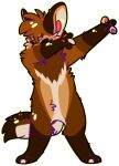  2017 akamai_(maligaytor) alpha_channel ambiguous_gender anthro black_pawpads brown_body brown_eyebrows brown_fur canid canine canis chibi dabbing digital_drawing_(artwork) digital_media_(artwork) digitigrade eyebrows eyes_closed featureless_crotch flat_colors full-length_portrait fur handpaw head_tuft hindpaw hybrid jackal jaspering male_(lore) mammal maned_wolf meme nude outline pawpads paws pink_pawpads portrait simple_background solo standing tail tan_body tan_fur tan_inner_ear transparent_background tuft yellow_outline 