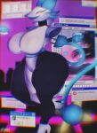 android anthro big_breasts big_butt breasts butt clothing darkandlife2 deltarune female footwear hi_res high_heels machine robot solo tasque_manager thick_thighs undertale_(series)