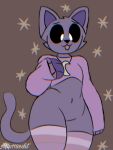 anthro catnap_(poppy_playtime) felid feline femboy hi_res humanoid male mammal mlp118edit mob_entertainment poppy_playtime purple_body smiling_critters solo