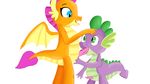  anthro anthro_on_anthro dragon duo erection fellatio friendship_is_magic jbond male male/male male_penetrating my_little_pony oral oral_penetration penetration penis semi-anthro sex simple_background spike_(mlp) tapering_penis white_background 