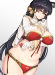  animal_ears artist_name atago_(azur_lane) azur_lane bell belly between_fingers bikini black_hair breast_suppress breasts character_name christmas christmas_tree cleavage closed_mouth clothes_lift clothes_writing condom condom_wrapper cowboy_shot gloves hair_bell hair_ornament highres holding holding_condom large_breasts lifted_by_self lips long_hair long_sleeves looking_at_viewer mole mole_under_eye navel pandea_work plump red_bikini shiny shiny_hair simple_background smile solo standing swimsuit white_background white_gloves yellow_eyes 
