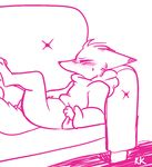  2017 anthro blush canine charlie_(weaver) clothed clothing corsac_fox digital_media_(artwork) disney female fox hoodie lying mammal masturbation monochrome pack_street phallusbro simple_background sofa solo zootopia 