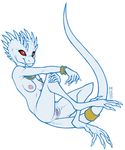  2017 anthro anus breasts female horn kobold looking_at_viewer mise nipples nude paws pussy red_eyes scalie smile solo 