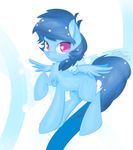 equine female l-suu looking_at_viewer mammal my_little_pony pegasus simple_background smile wings 
