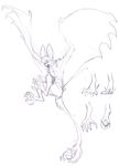  angry anthro bat clothed clothing flying foot_focus fur gemskull hair hybrid male mammal megami_tensei open_mouth partially_clothed persona sharp_teeth shorts simple_background sketch talons teeth tuft wings yu_narukami 