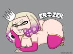 ass breasts erozer hime_(splatoon) huge_ass inkling small_breasts splatoon thick_thighs yellow_eyes 