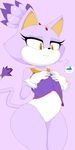  blaze_the_cat bottomless butt cat clothed clothing cute dream-cassette feline female flat_chested mammal nervous short_stack simple_background solo sonic_(series) tears wide_hips 