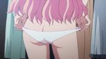  1girl animated animated_gif ass butt_crack female louise_francoise_le_blanc_de_la_valliere panties panty_pull pink_hair underwear white_panties zero_no_tsukaima 