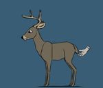  2017 animated antlers cervine disembodied_hand el-yeguero feral horn male mammal reindeer rudolph solo standing 