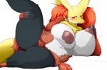  anthro big_breasts breasts canine delphox fdokkaku female huge_breasts mammal nintendo nude pok&eacute;mon pok&eacute;mon_(species) pussy solo spread_legs spreading thick_thighs video_games 