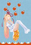  blonde_hair closed_eyes fail_whale gloves hair_ribbon koushi_rokushiro lolita_fashion long_hair mary_janes original ribbon shoes solo tearra tears thighhighs twitter 